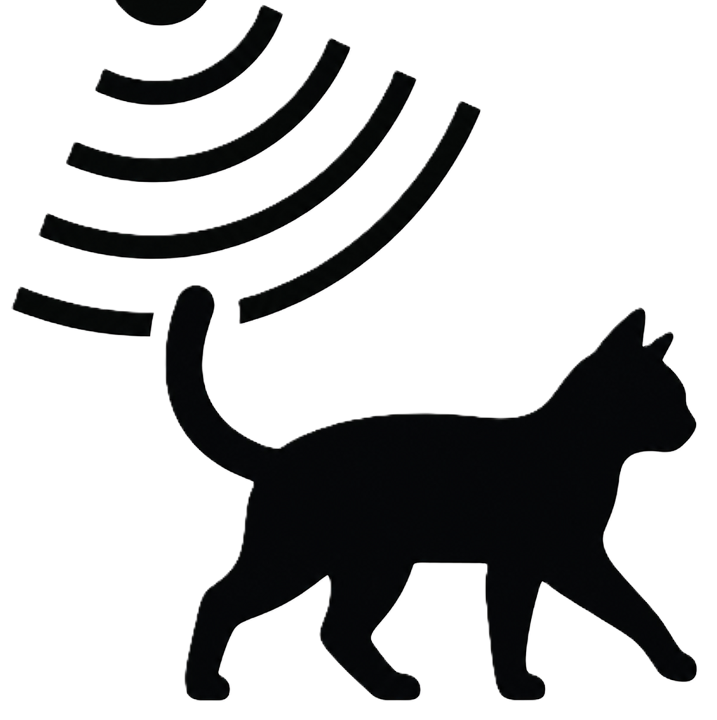 Icone_chat_connect_avec_signal_de_puce_electronique
