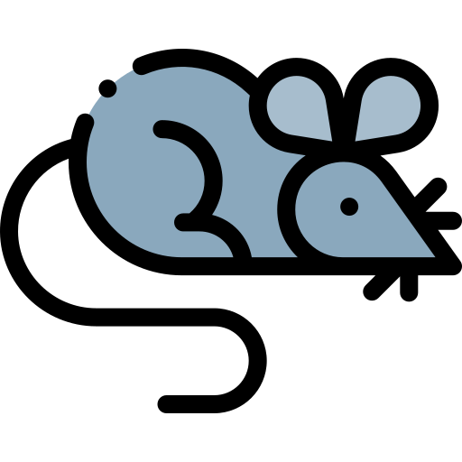 Logo d'une petite souris bleue