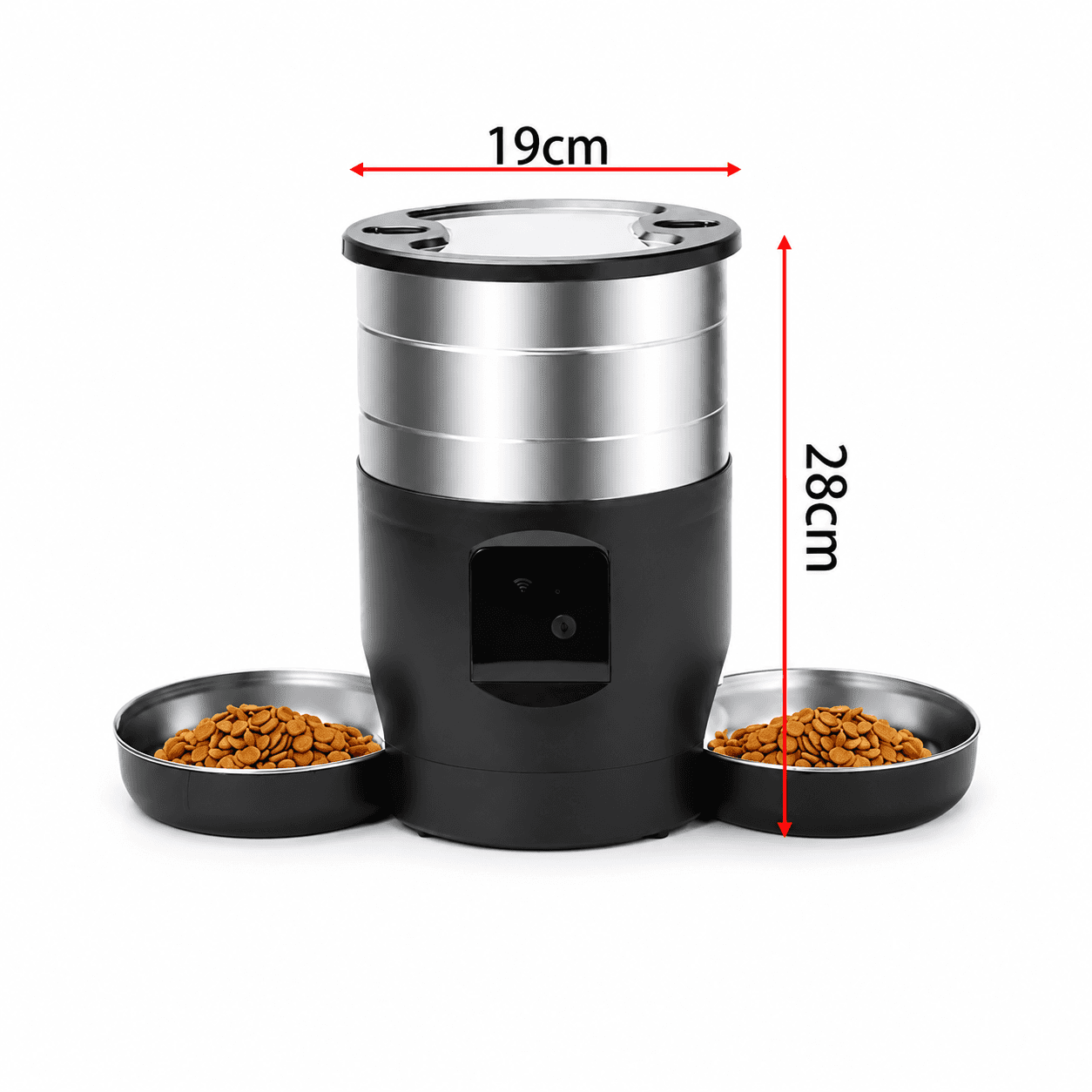 Distributeur de croquettes avec batterie de secours en cas de coupure