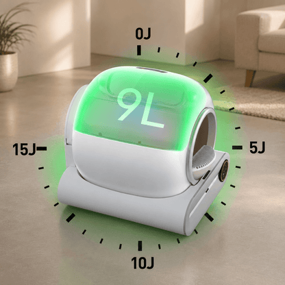Litière automatique pour chat, grande capacité 9 litres